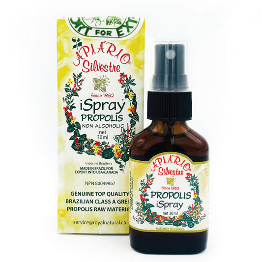3-bottle Pack Apiario Silvestre Brazilian Green Bee Propolis Glycolic Spray - Immune booster/Sore Throat Relief/Antioxidant -