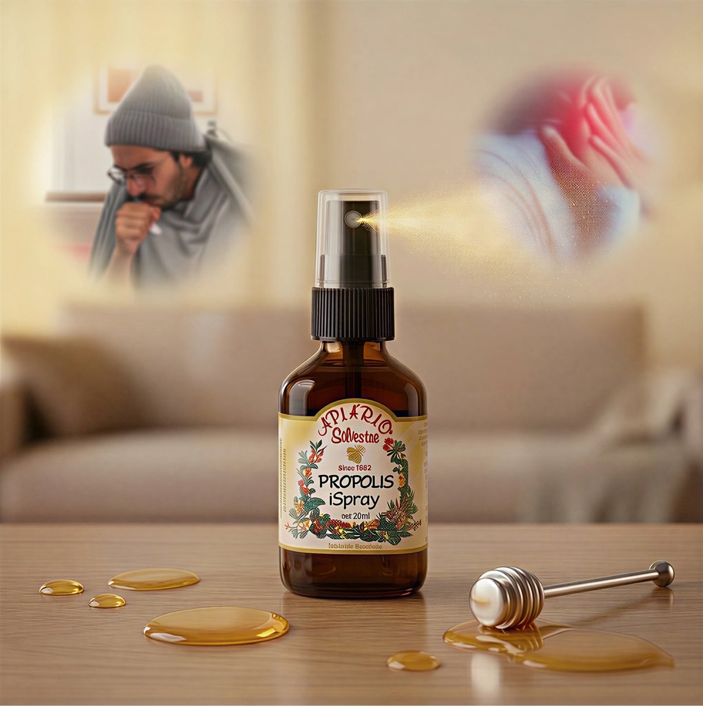 口腔不適、喉嚨乾痛｜巴西野花牌绿蜂胶喷剂30ml
