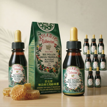 Apiário Silvestre Bee Pollen Green Propolis | 10-Bottle Value Set | Daily Immune Support