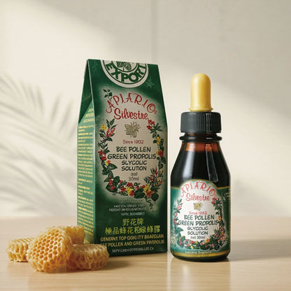 Apiário Silvestre Bee Pollen Green Propolis 30 mL | Dual-Action Formula | Daily Immune Support