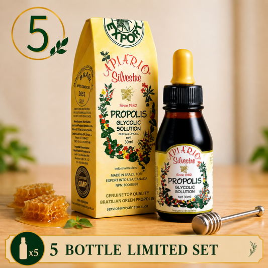 5瓶限定優惠套装｜巴西野花牌綠蜂膠｜30ml×5