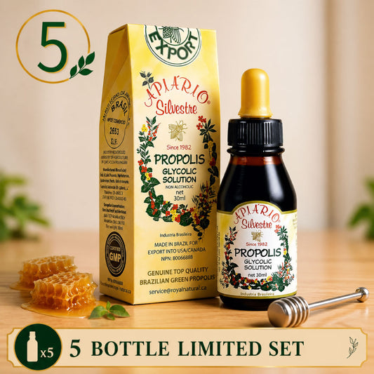5瓶限定優惠套装｜巴西野花牌綠蜂膠｜30ml×5
