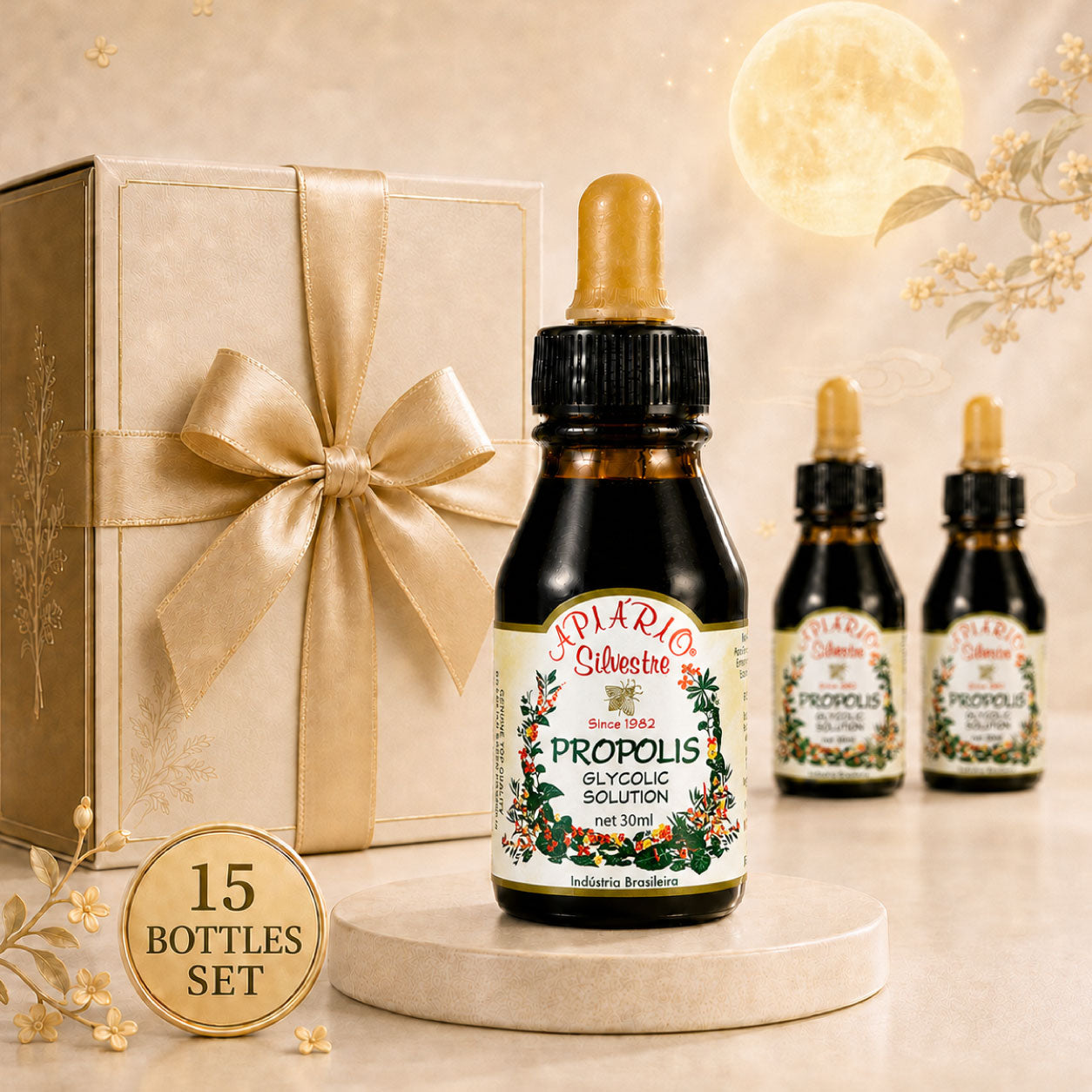 【Early Bird】巴西野花牌極品綠蜂膠 | 15瓶尊榮健康大禮箱
