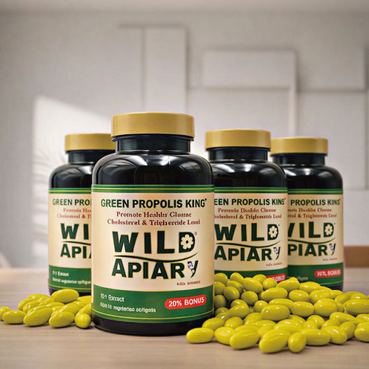 野蜂牌蜂膠軟膠囊·4瓶裝·超值購·北美免郵